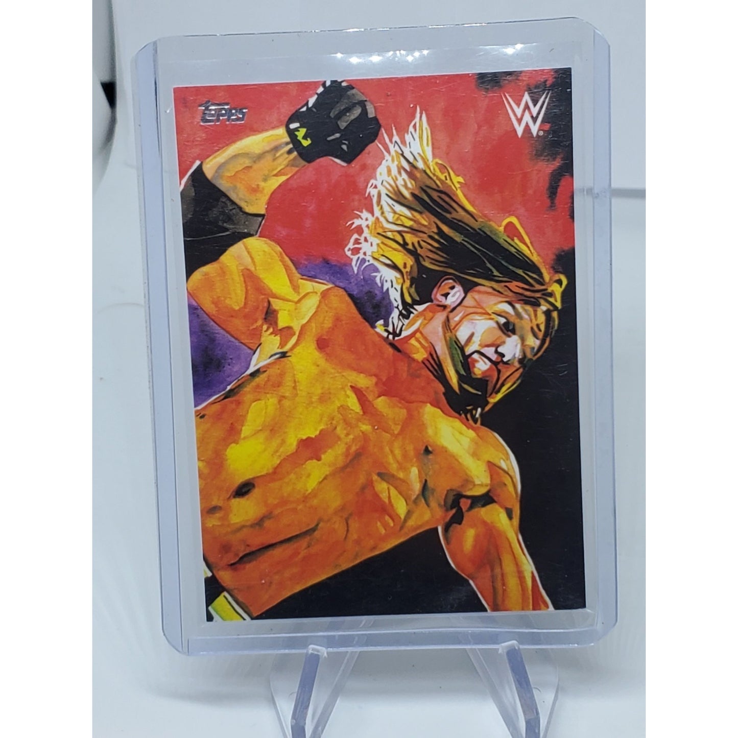 2021 Topps WWE Undisputed Rob Schamberger Illustrations AJ Styles Wrestling Card