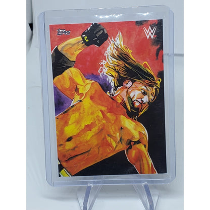 2021 Topps WWE Undisputed Rob Schamberger Illustrations AJ Styles Wrestling Card