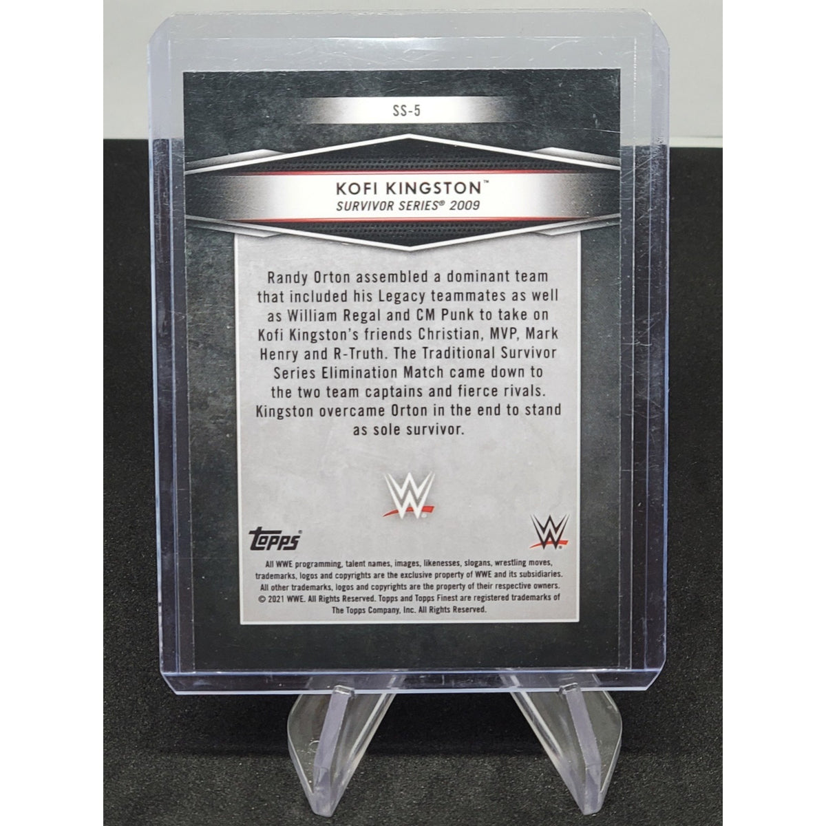 2021 Topps Finest WWE - Kofi Kingston Sole Survivors - Refractor #SS-5