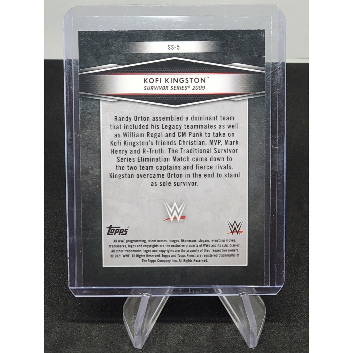2021 Topps Finest WWE - Kofi Kingston Sole Survivors - Refractor #SS-5
