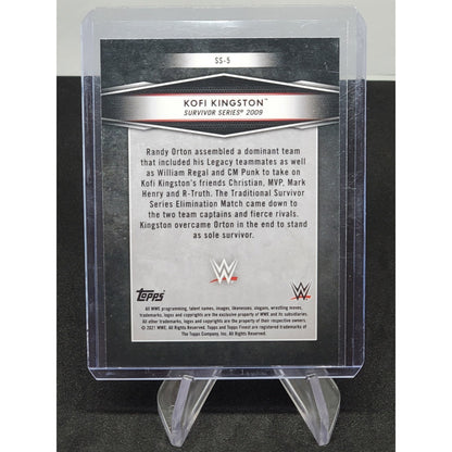 2021 Topps Finest WWE - Kofi Kingston Sole Survivors - Refractor #SS-5