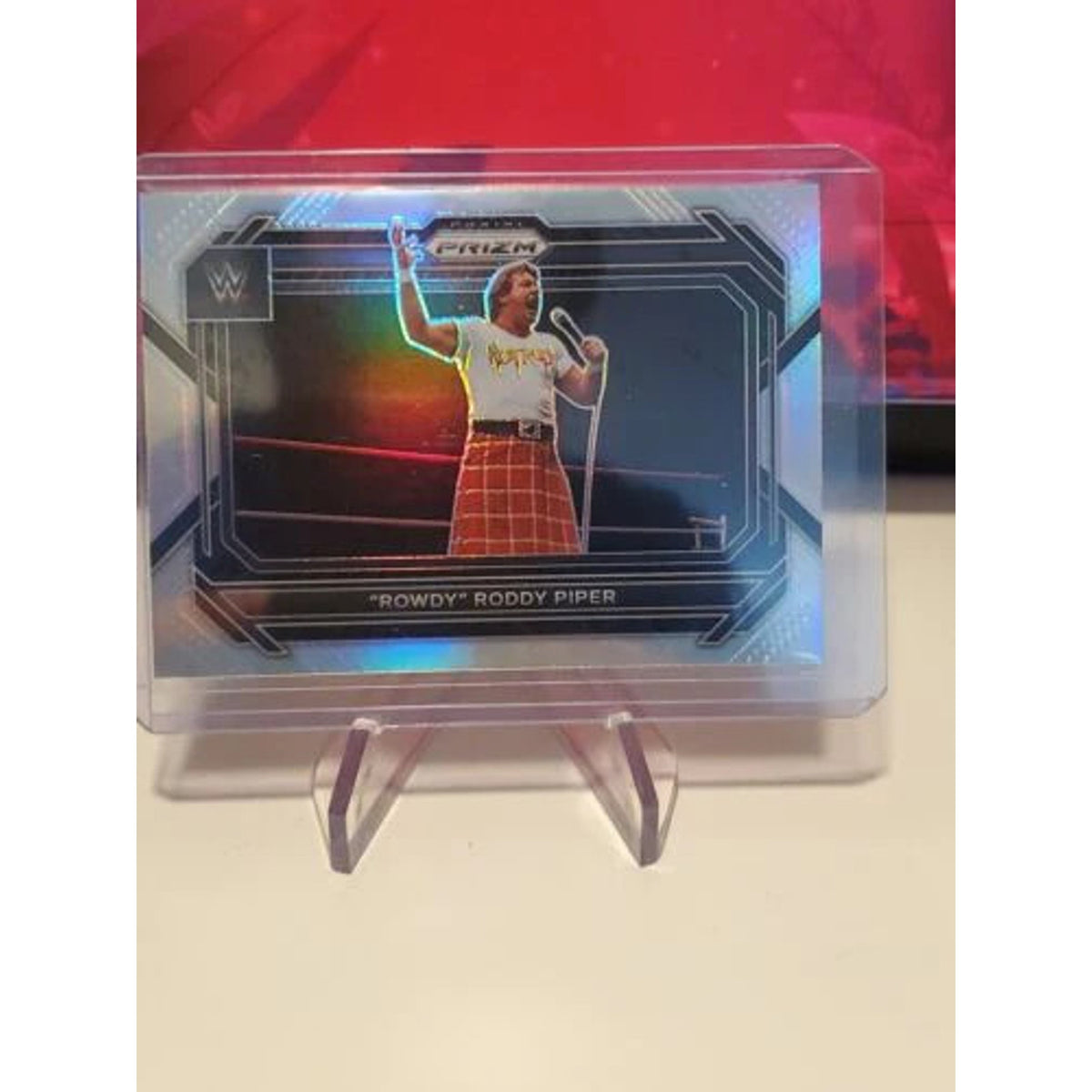 2023 Rowdy Roddy Piper Panini WWE Prizm Silver Prizm No. 19