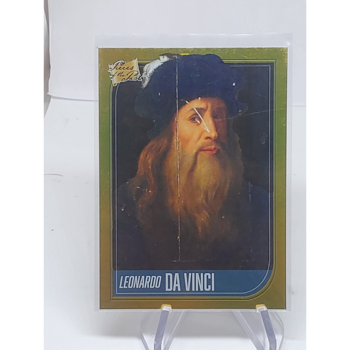 2021 Pieces Of The Past Gold #61 Leonardo Da Vinci 5a