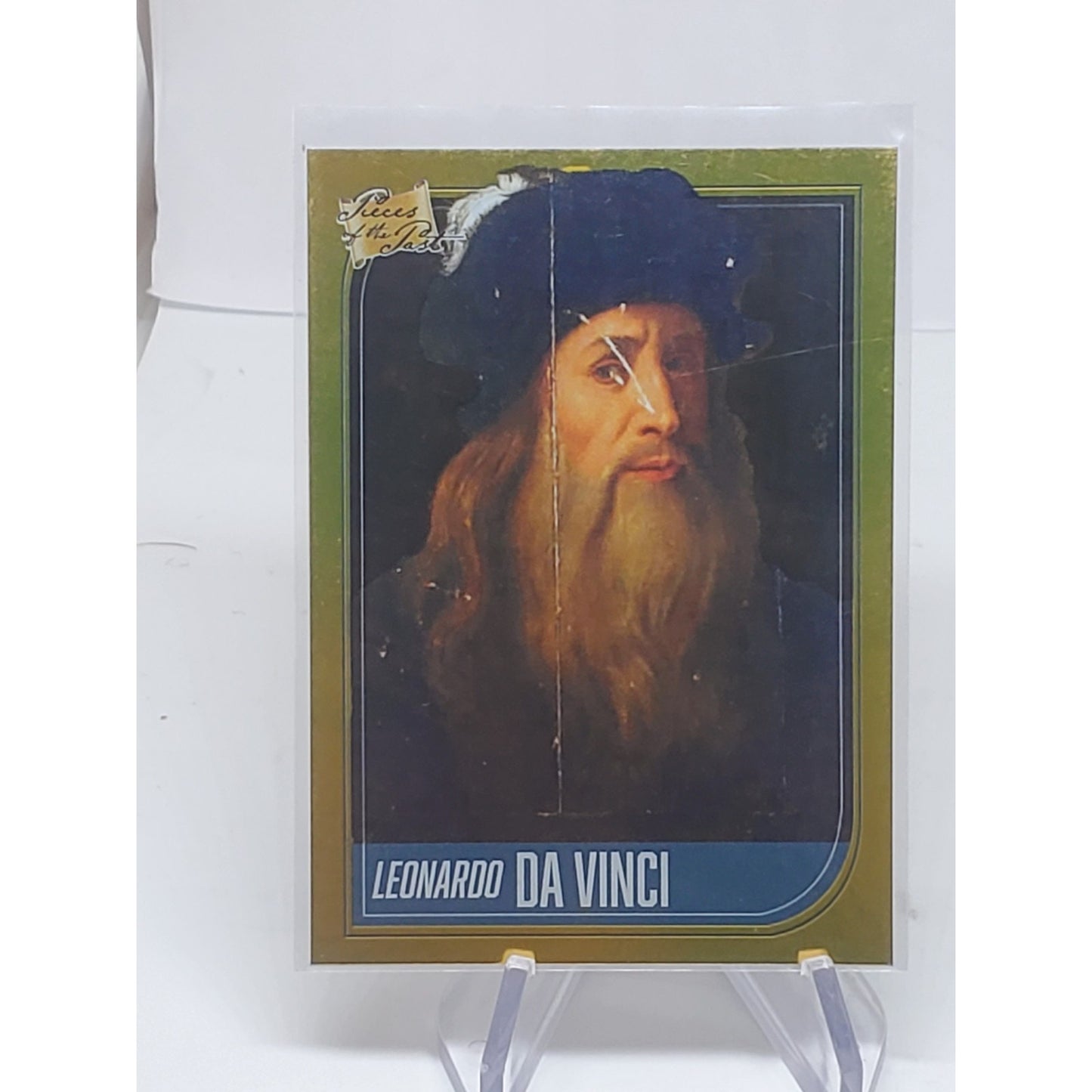 2021 Pieces Of The Past Gold #61 Leonardo Da Vinci 5a