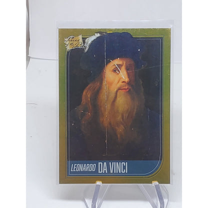 2021 Pieces Of The Past Gold #61 Leonardo Da Vinci 5a