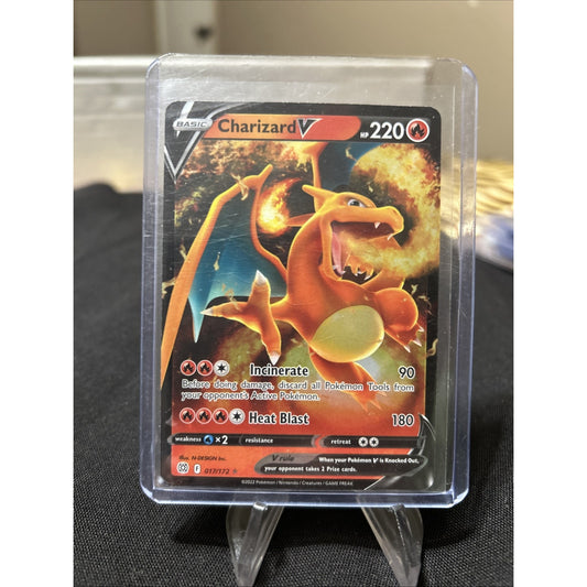 Pokémon TCG Charizard V Crown Zenith 018/159 Holo Ultra Rare / Pack Fresh New
