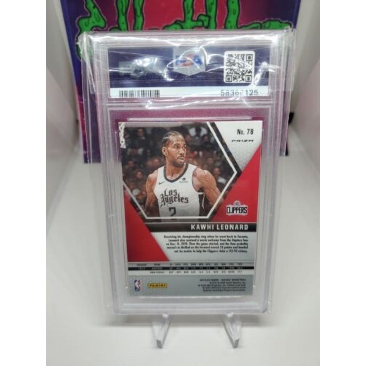 2019 Panini Mosaic - KAWAI LEONARD - Silver #78 - SAN ANTONIO SPURS PSA 10 Pop
