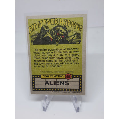 Fright Flicks 1988 Topps Horror Card #46 (NM)
