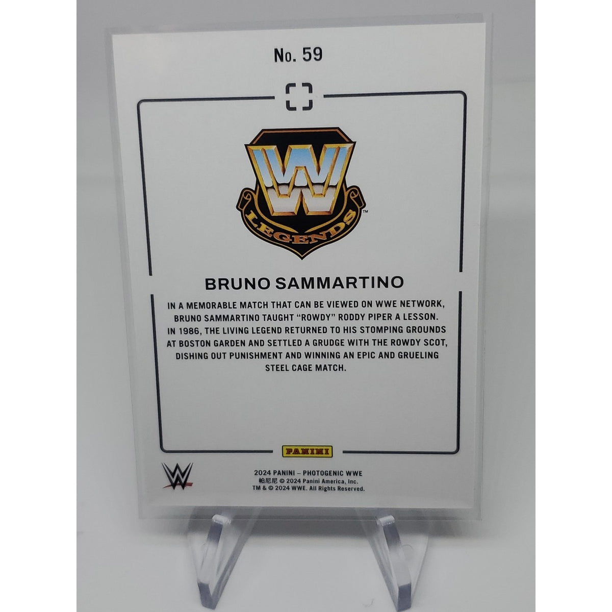 2024 WWE - Photogenic - Base - #59 Bruno Sammartino