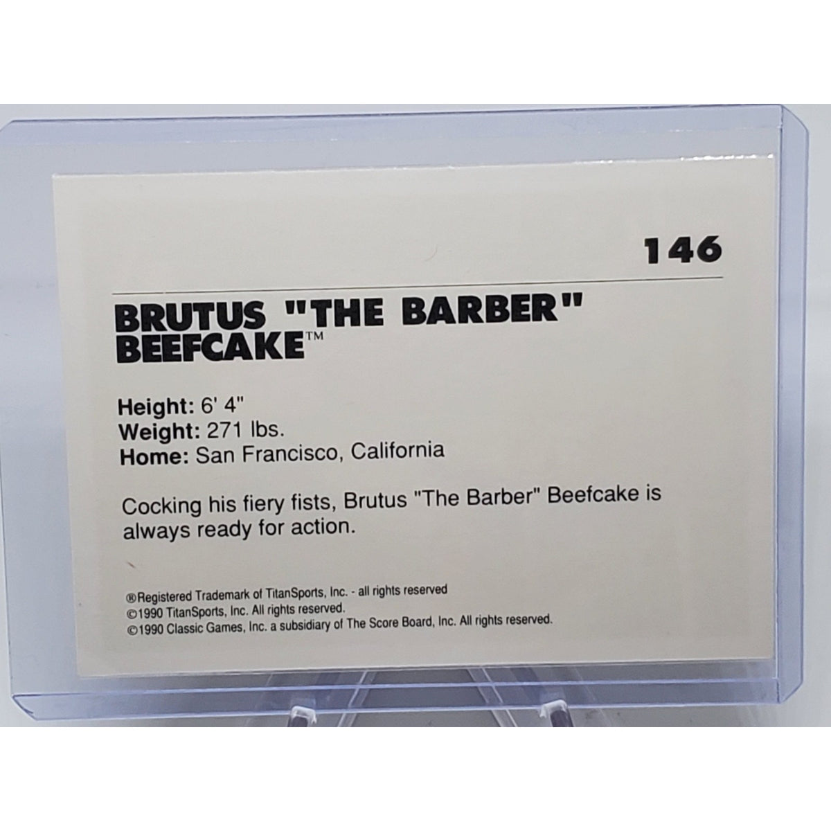 1990 Classic WWF #146 Brutus The Barber Beefcake