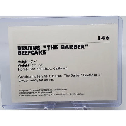1990 Classic WWF #146 Brutus The Barber Beefcake