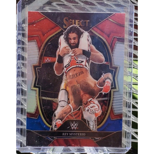 2023 Select WWE Prizms Red and Blue Prizm #24 Rey Mysterio