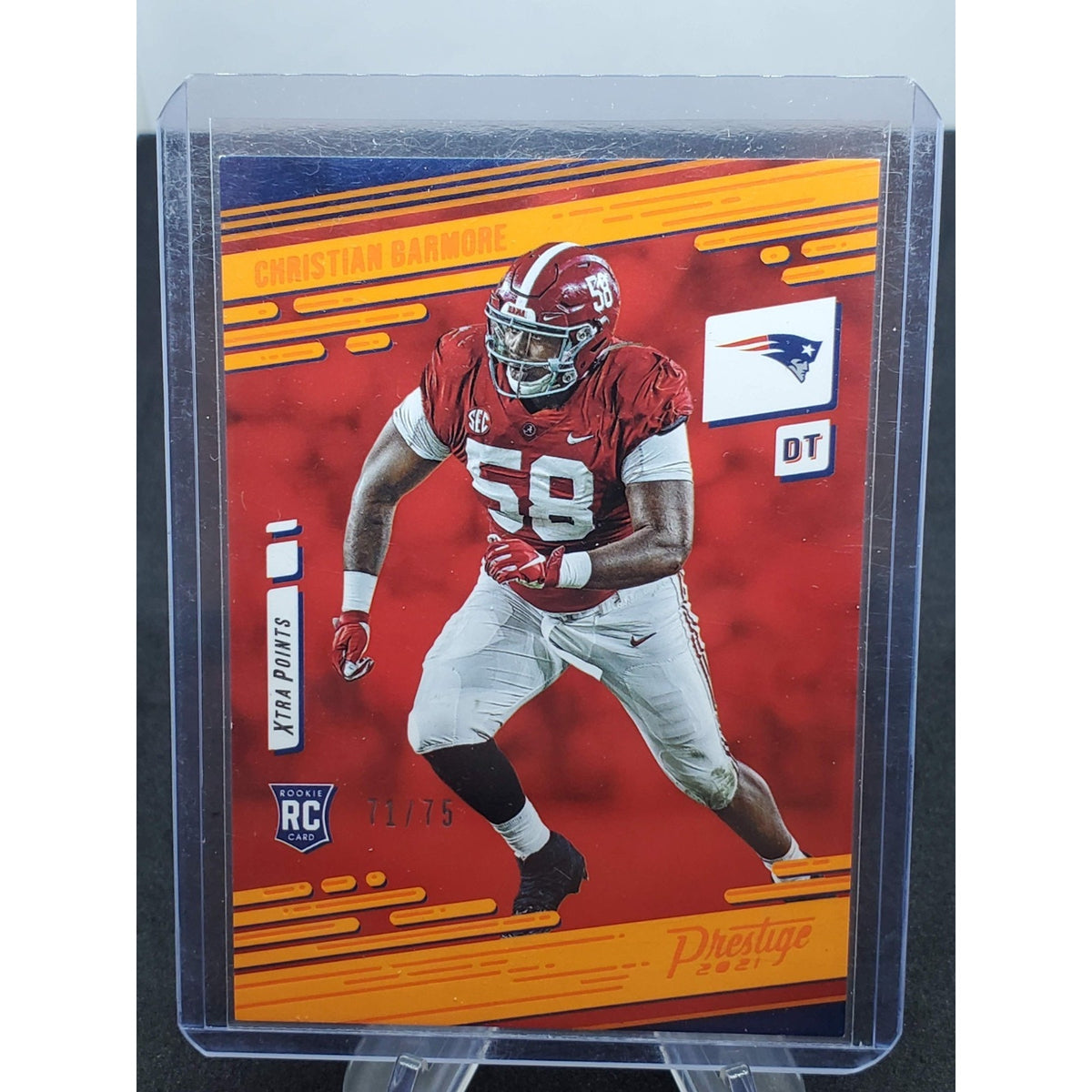 2021 Panini Prestige - Rookies Christian Barmore #251 Xtra Points Premium Orange
