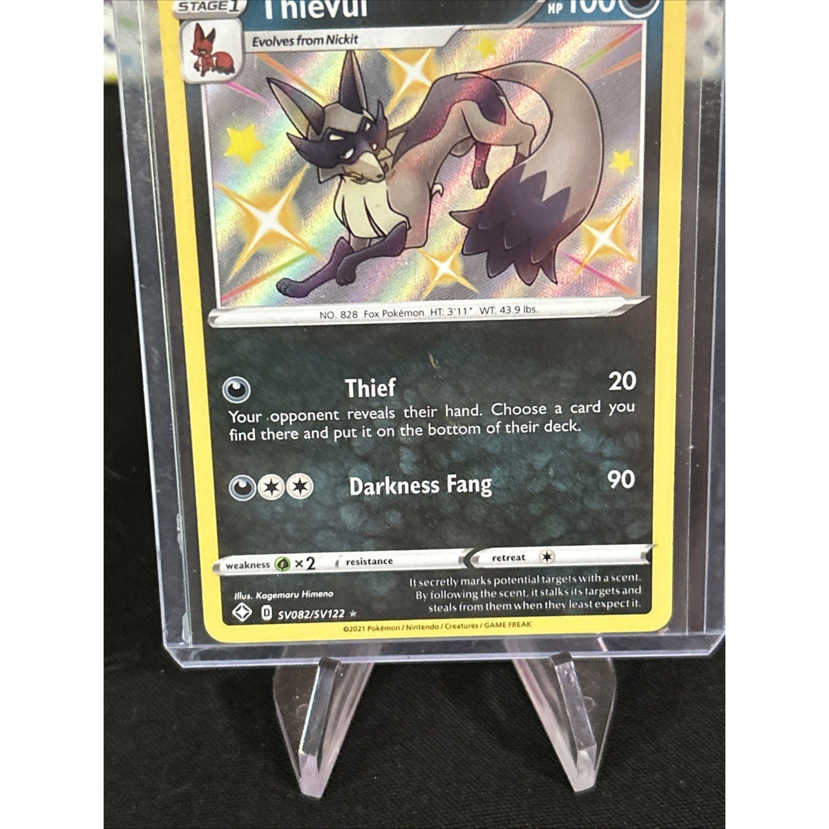 Thievul SV082/SV122 Shining Fates: Shiny Vault Holo - Pack Fresh New - Top Load