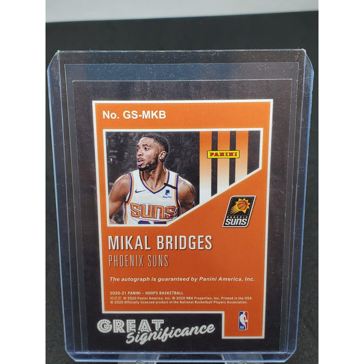 2020-21 Panini NBA Hoops - Great Significance Mikal Bridges #GS-MKB (AU)
