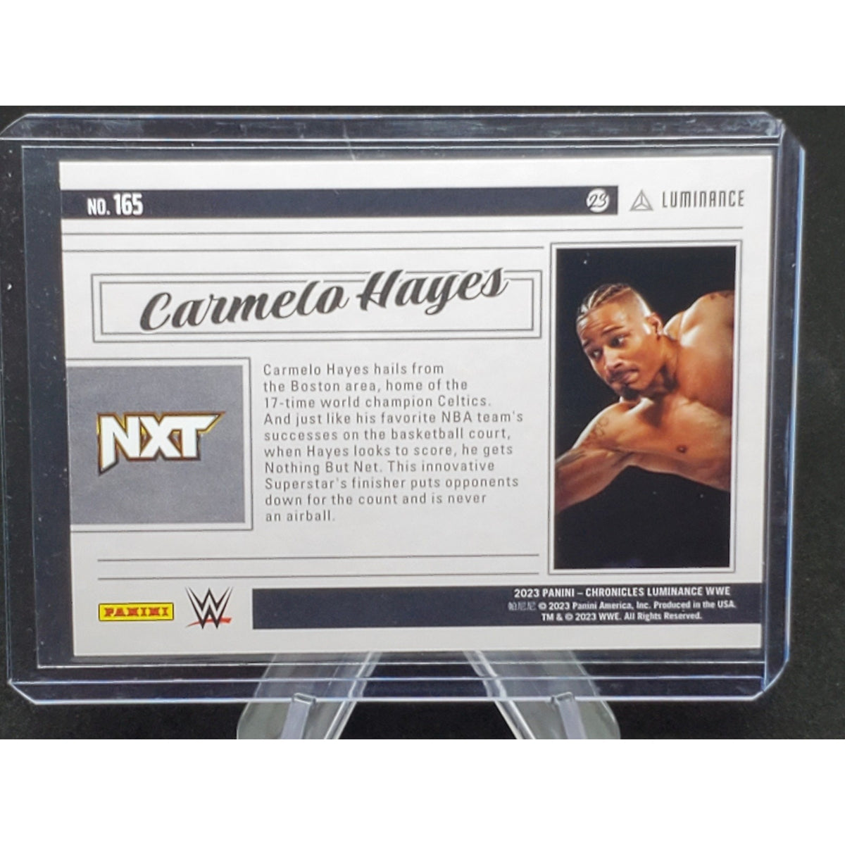 2023 WWE Chronicles Carmelo Hayes /75 Green Luminance #165