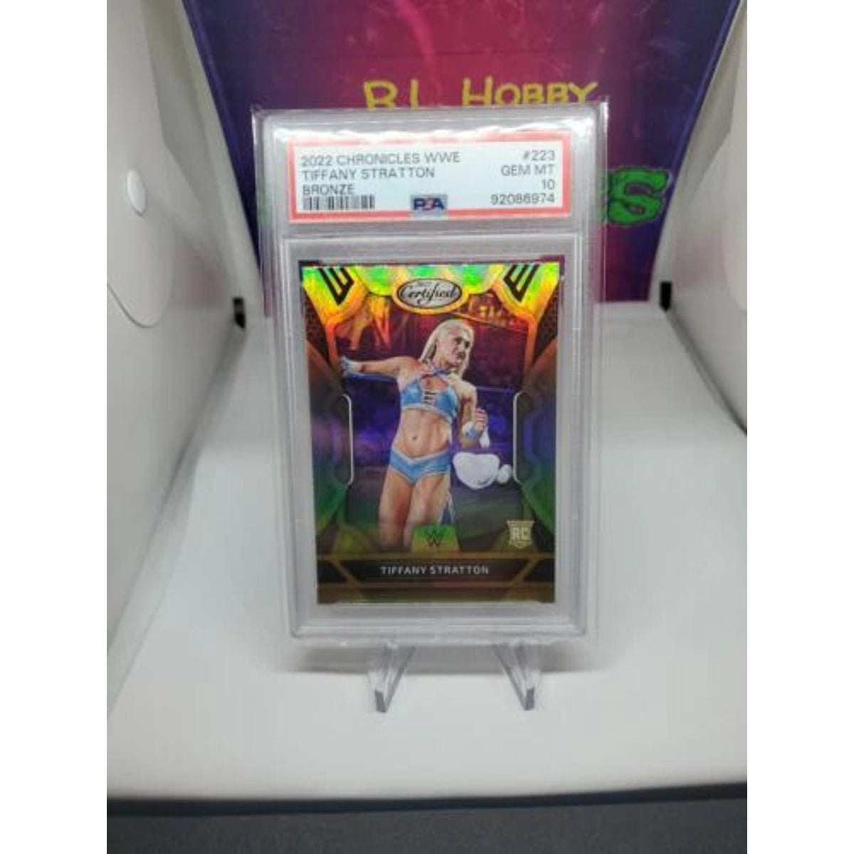 2022 PANINI Chronicles Certified WWE Card #223 Tiffany Stratton RC BRONZE NXT