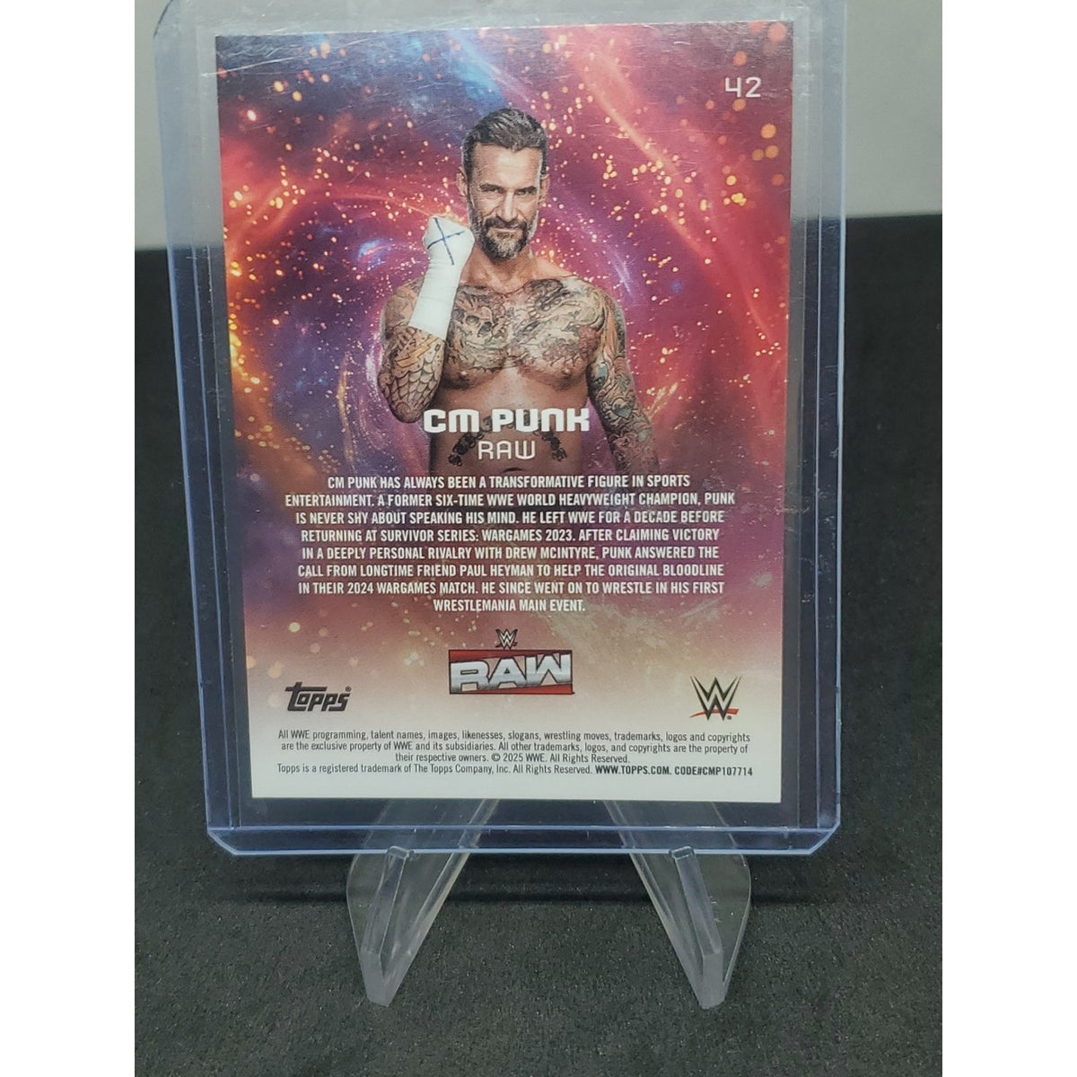 2025 Topps WWE Universe CM PUNK /99 Raw #42