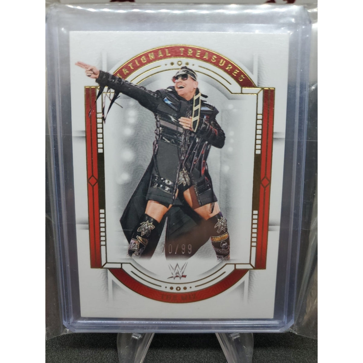 2024 Panini National Treasures WWE - The Miz #40 Red /99