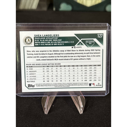 Shea Langeliers 2023 Topps Silver Pattern Foilboard Super Box 127 RC - Pack New