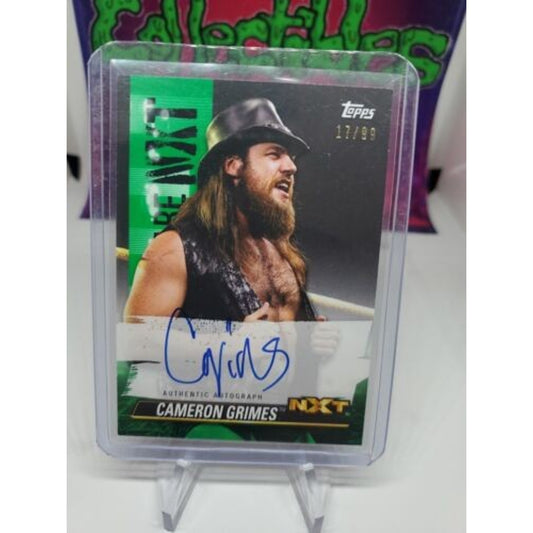 CAMERON GRIMES 2021 Topps WWE NXT We Are NXT Green Parallel Auto #D /99