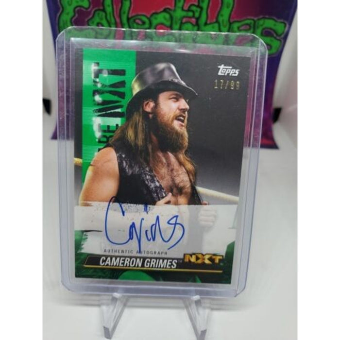 CAMERON GRIMES 2021 Topps WWE NXT We Are NXT Green Parallel Auto #D /99