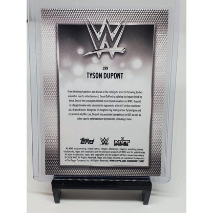 2026 Topps Chrome WWE #199 Tyson Dupont Diamond Plate Refractor