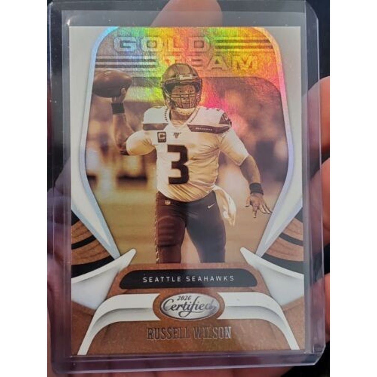 Certified Gold Team #GT-RW Russell Wilson Seahawks 2020 Panini