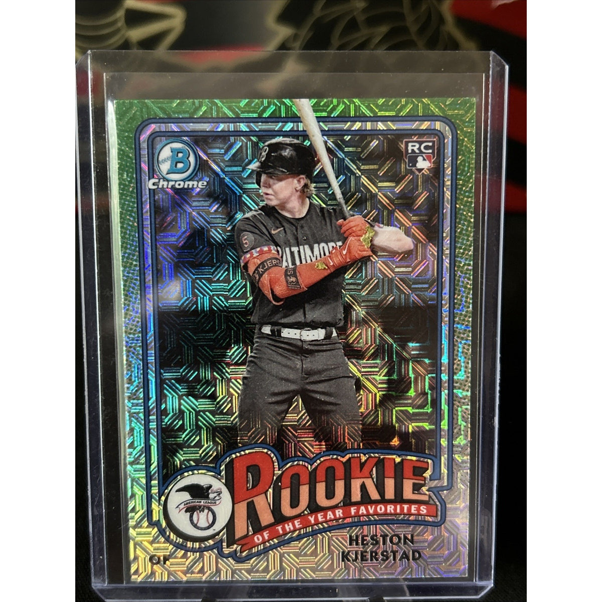 2024 Bowman Mega Heston Kjerstad Mojo Refractor ROTY Favorites / Pack Fresh New