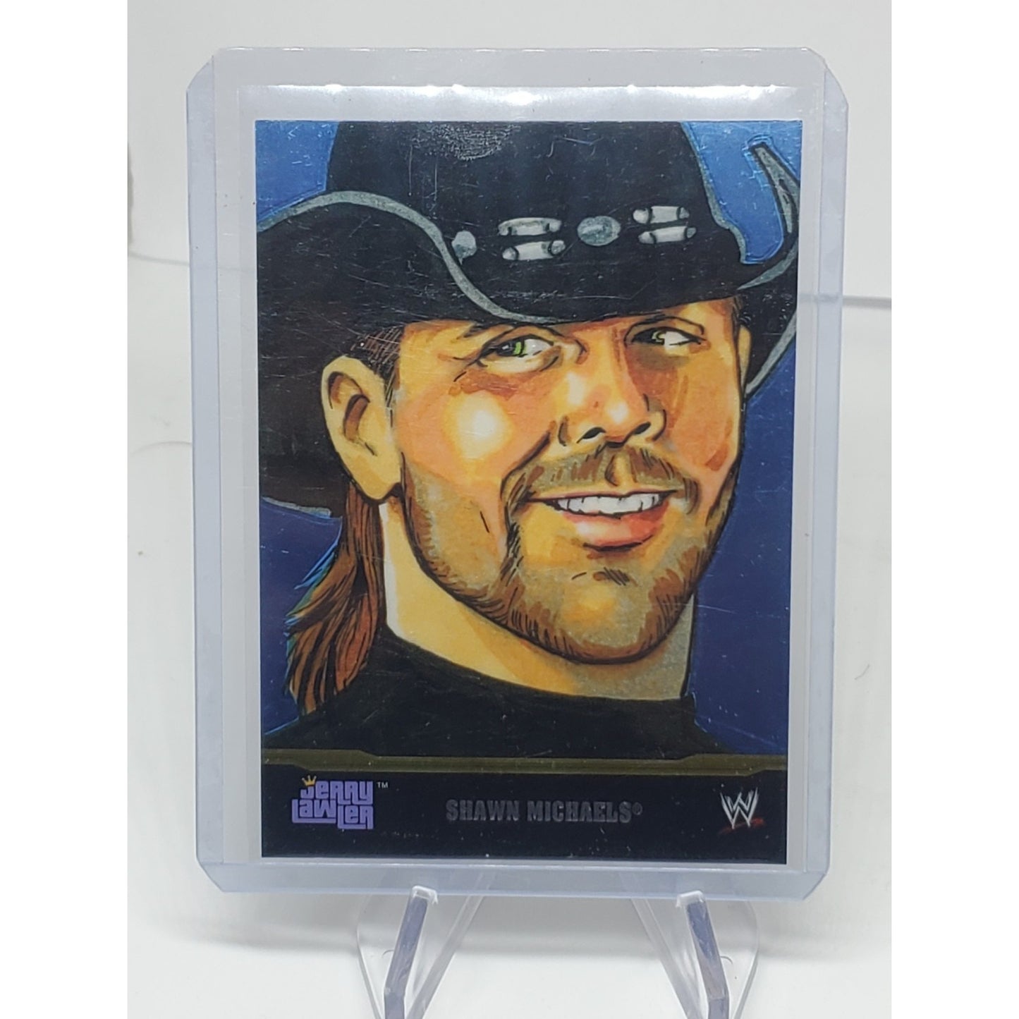 Shawn Michaels Champion Portraits By Jerry Lawler 2014 Topps Chrome WWE Card # 5