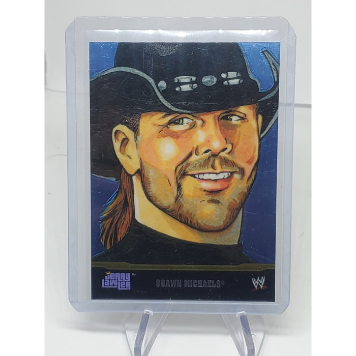 Shawn Michaels Champion Portraits By Jerry Lawler 2014 Topps Chrome WWE Card # 5