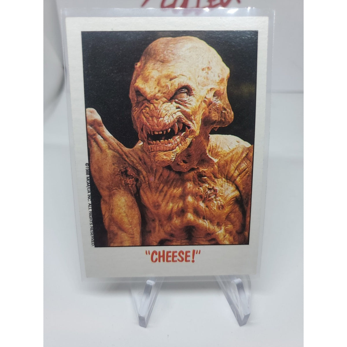 1988 Topps Fright Flicks #65 Cheese! - Vengeance Demon