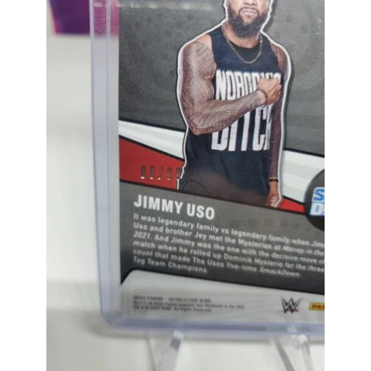 Jimmy Uso WWE 2022 Panini Revolution Supernova SUNBURST 08/99 #13 The Bloodline