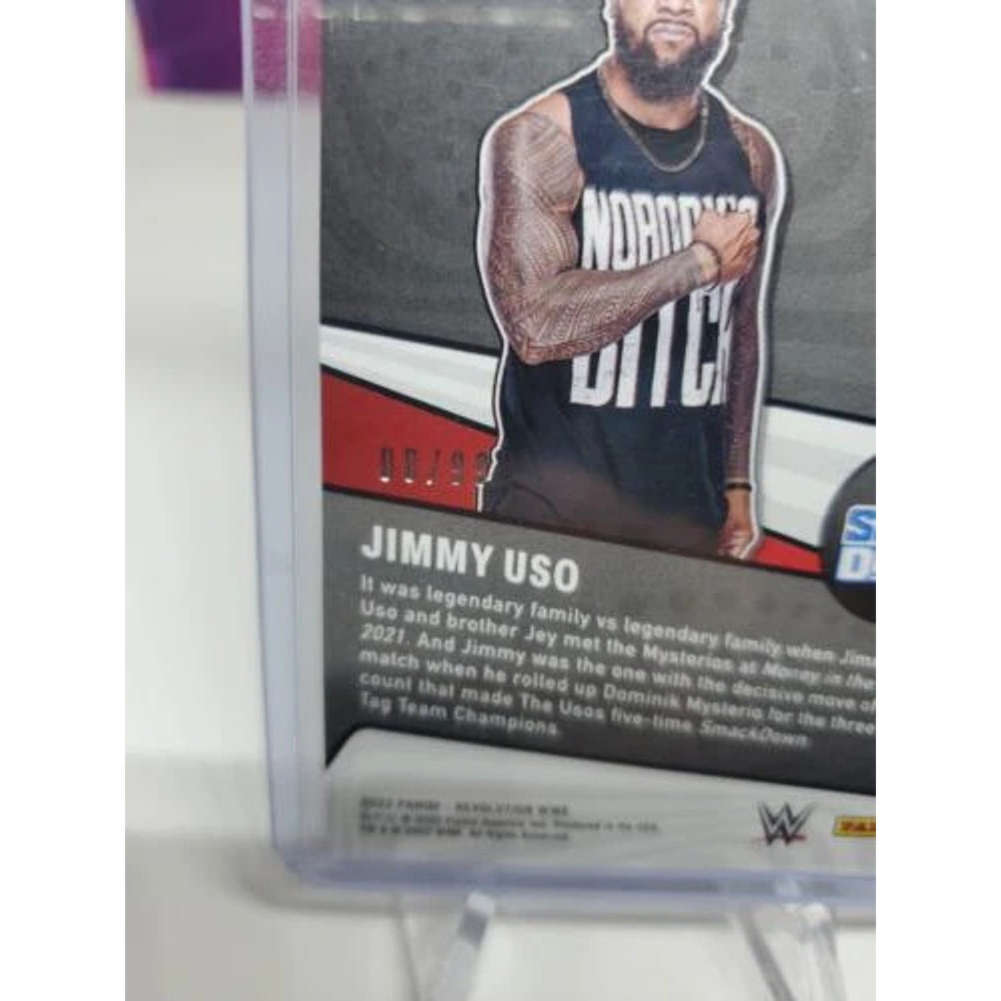 Jimmy Uso WWE 2022 Panini Revolution Supernova SUNBURST 08/99 #13 The Bloodline