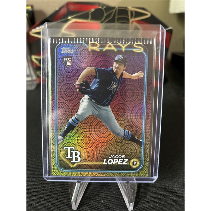 ERROR PRINT 2024 Topps Series 2 Jacob Lopez #502 Summer Holiday Foil (RC) ERROR