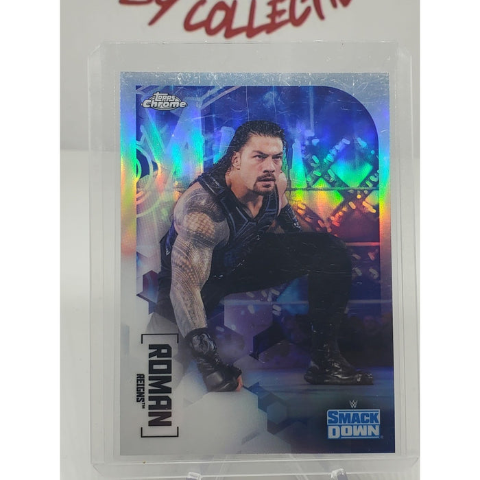2020 Topps Chrome WWE - Roman Reigns Refractor #50 Free Shipping