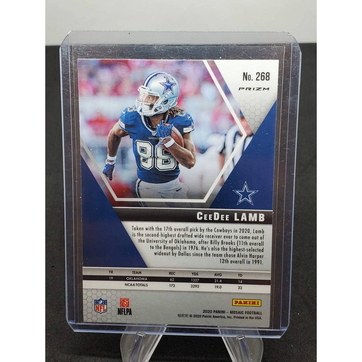 2020 Panini Mosaic - NFL Debut CeeDee Lamb #268 Camo Pink Mosaic Prizm (RC)