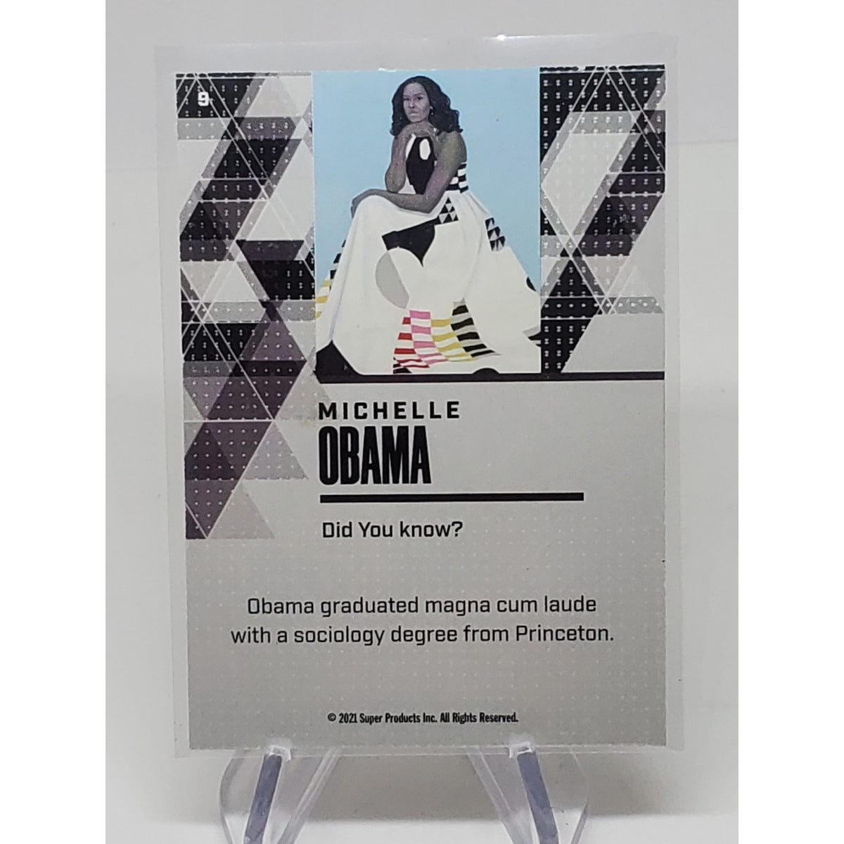 MICHELLE OBAMA 2021 PIECES OF THE PAST BLUE FOIL PARALLEL