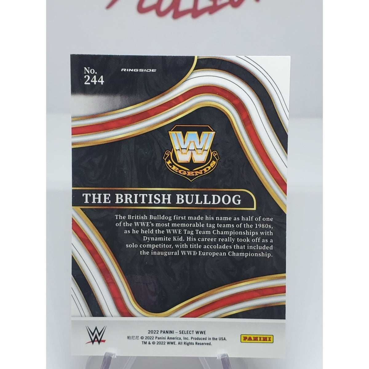 2022 Panini Select WWE - Ringside The British Bulldog #244