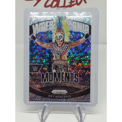 Rey Mysterio 2024 Panini Prizm WWE Under Card Disco Wrestlemania Moments #31