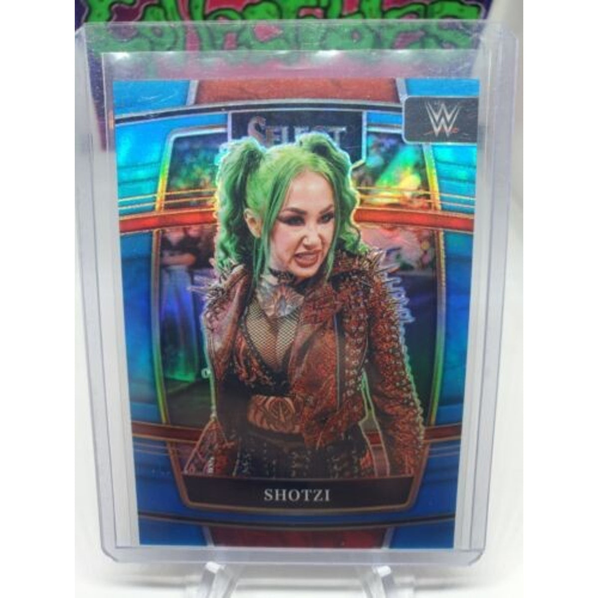SHOTZI 2022 Panini Select WWE WRESTLING LIGHT BLUE PRIZM #34 #/299