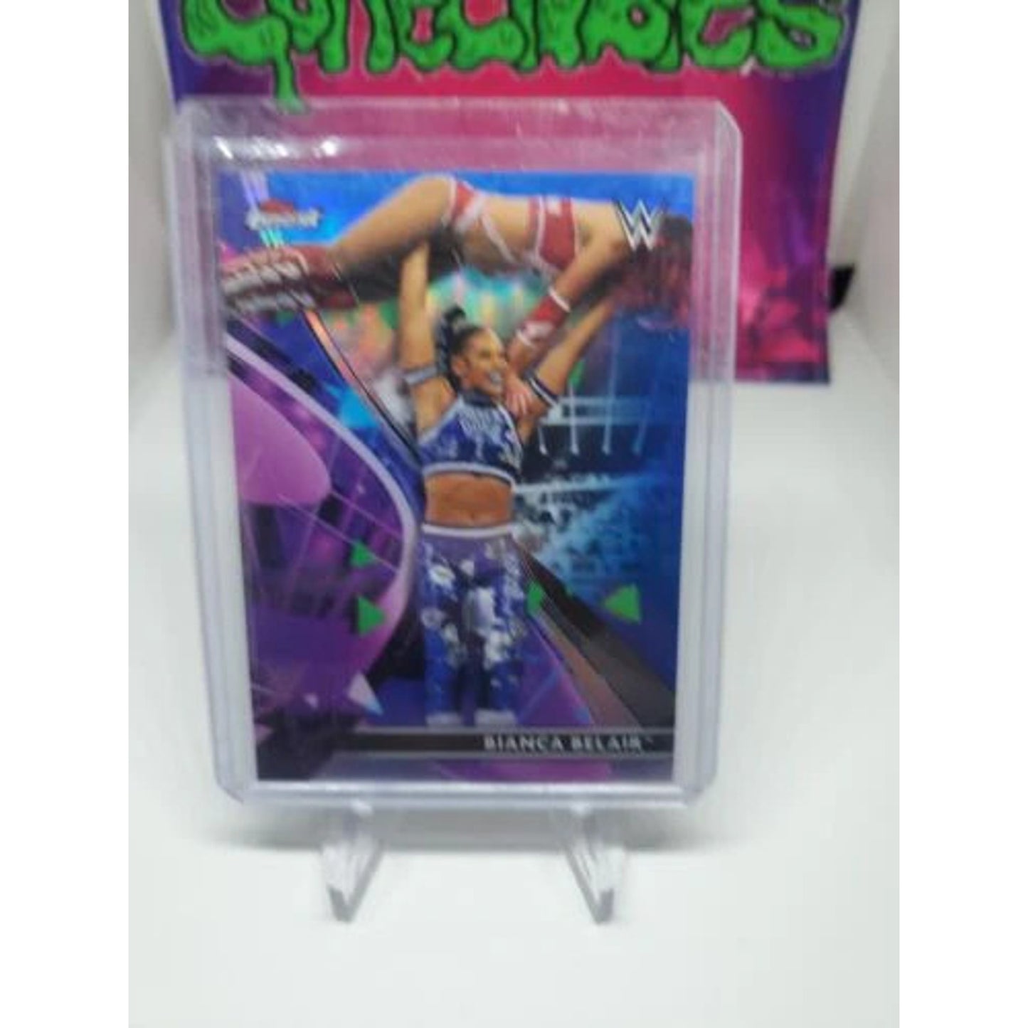Bianca Belair 2021 Topps Wwe Finest Blue Refractor #/150