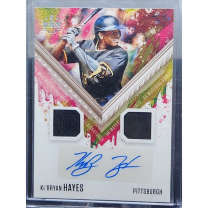 2021 Panini Diamond Kings KE'BRYAN HAYES Rookie DUAL PATCH AUTO #DKMS-KH Pirates