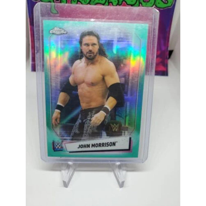 2021 Topps Chrome WWE John Morrison Johnny Mundo Aqua Parallel #/150