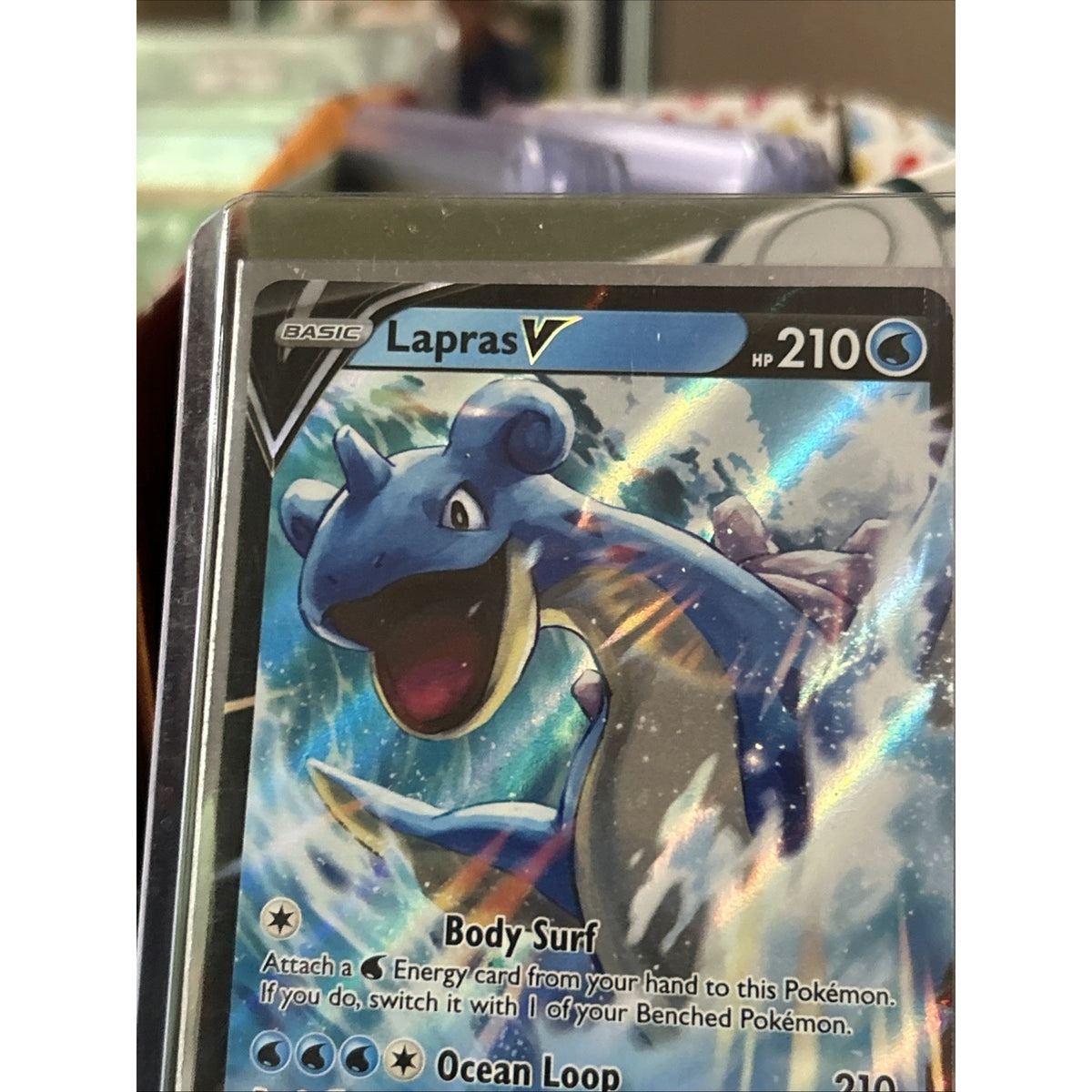 Lapras V 049/202 Swsh01: Sword & Shield Holo - Top Loaded - Pack Fresh New