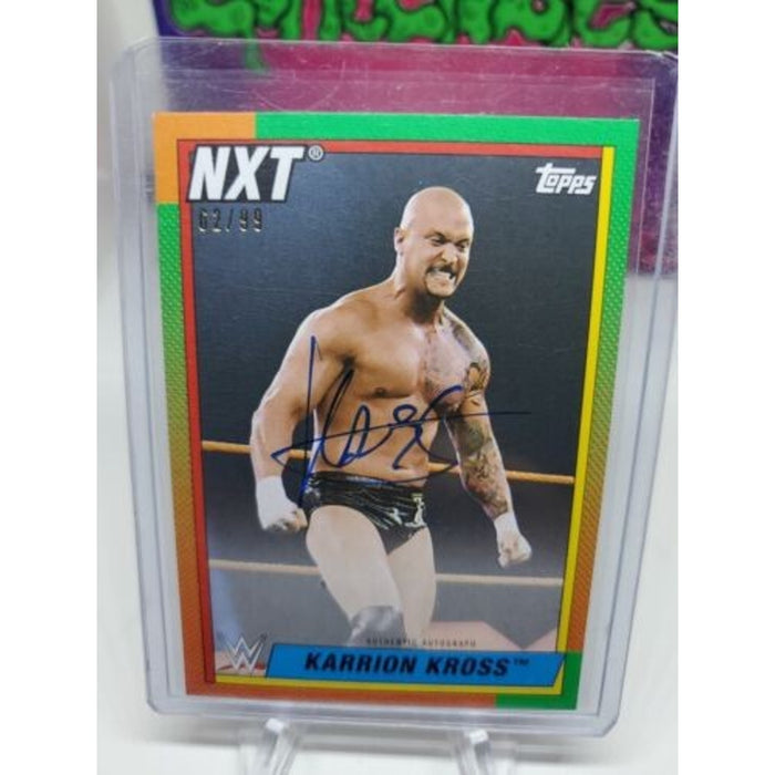 2021 Topps Heritage WWE Autographs Green AKA Karrion Kross Auto #/99
