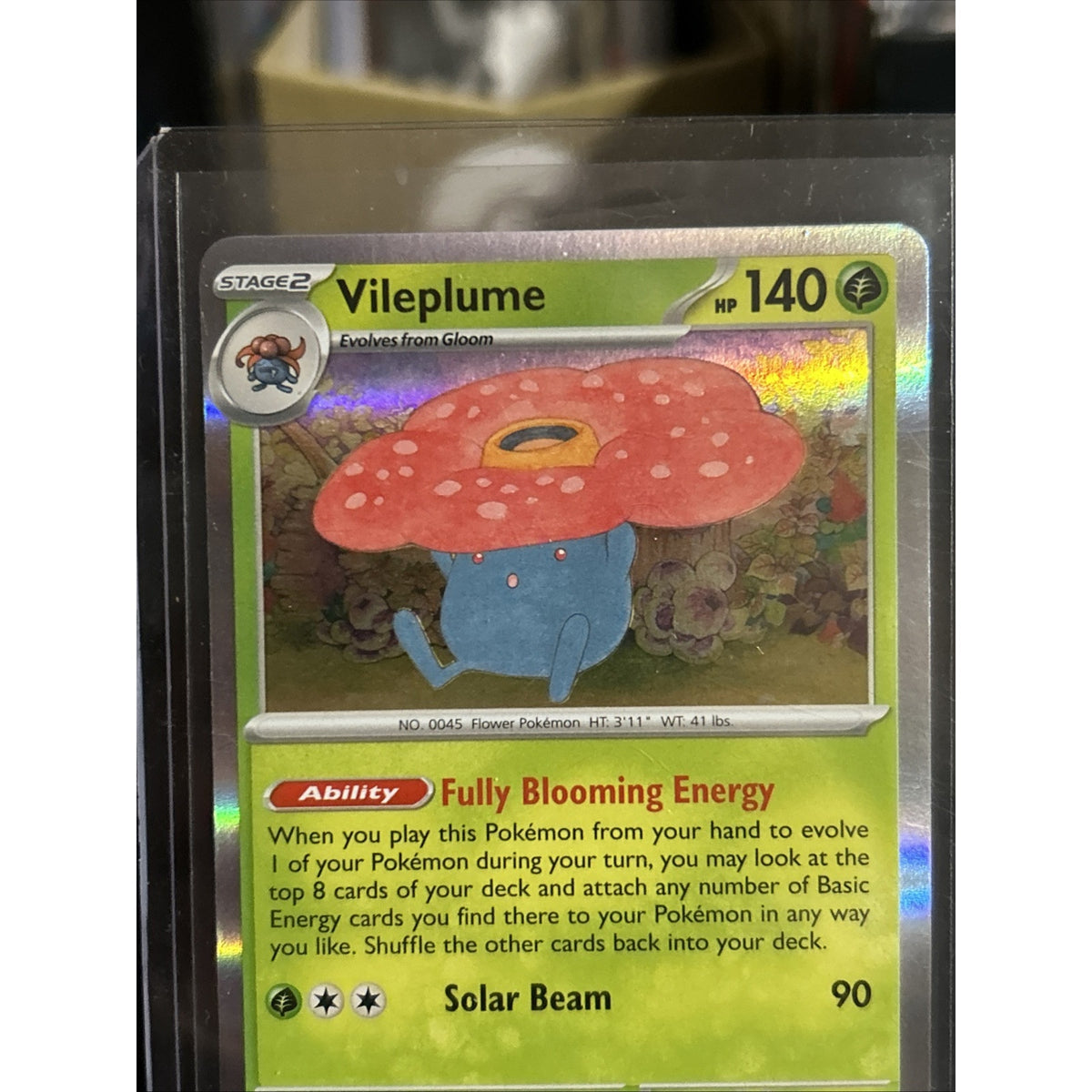 Vileplume 045/165 Holo SV: Scarlet & Violet 151 Pokemon / Pack Fresh New