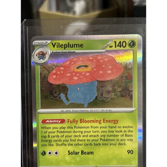 Vileplume 045/165 Holo SV: Scarlet & Violet 151 Pokemon / Pack Fresh New