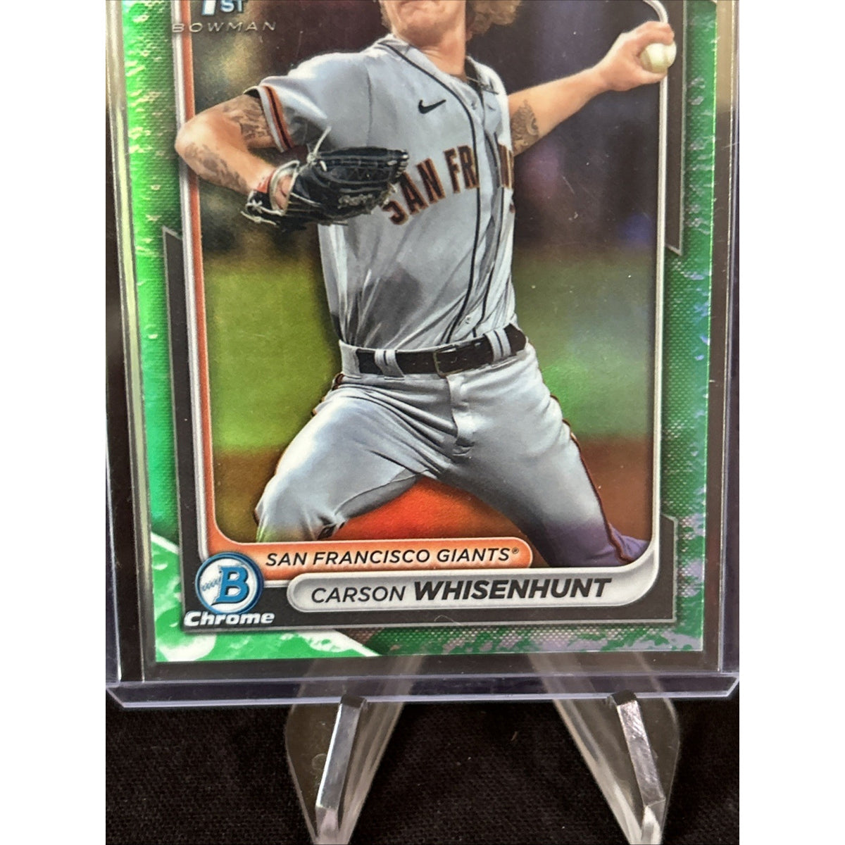 2024 Bowman - Chrome Prospects Lunar Glow Refractor Carson Whisenhunt (RC) NEW