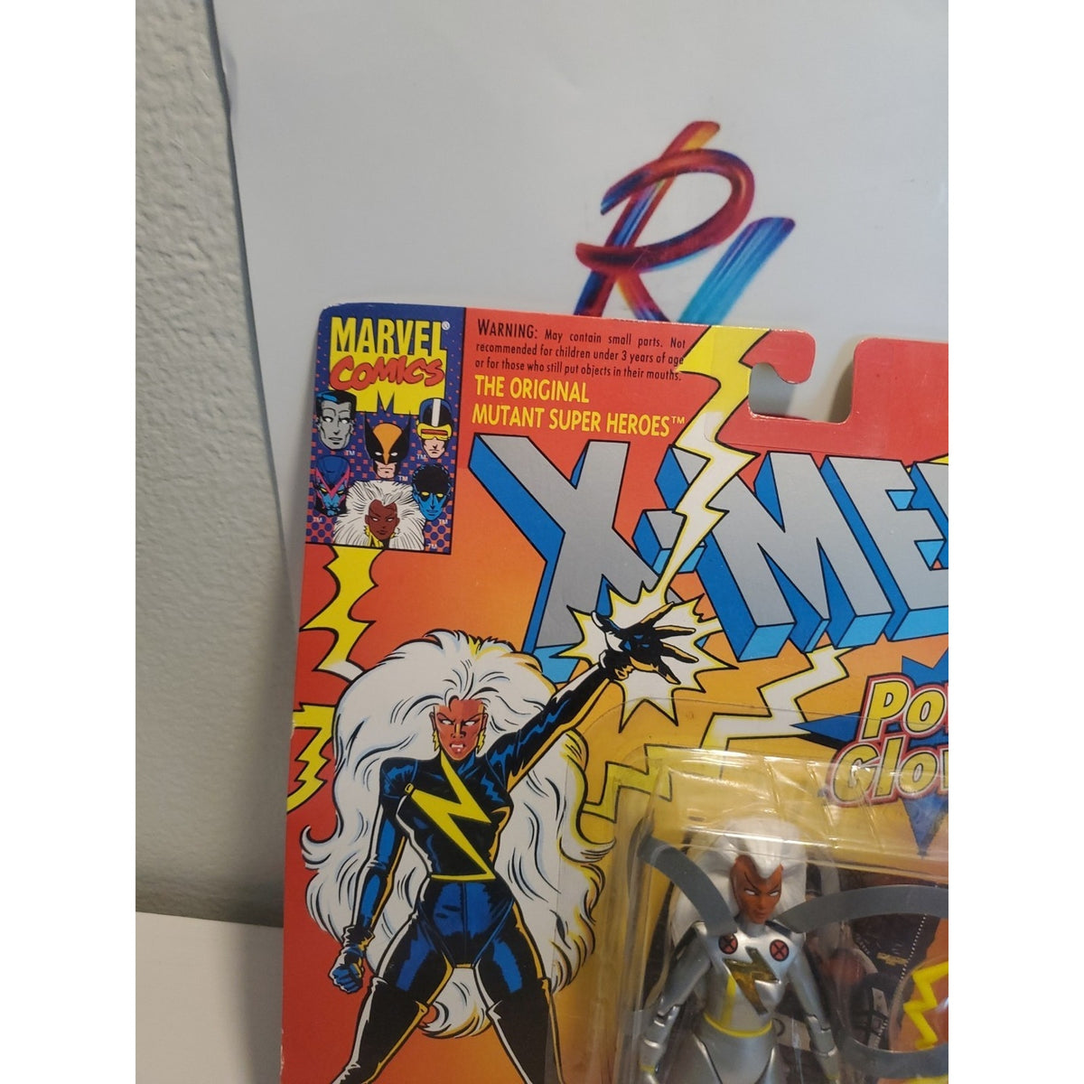 ToyBiz Marvel X-Men Storm Power Glow 1993 Gray 5" Vintage Action Figure New
